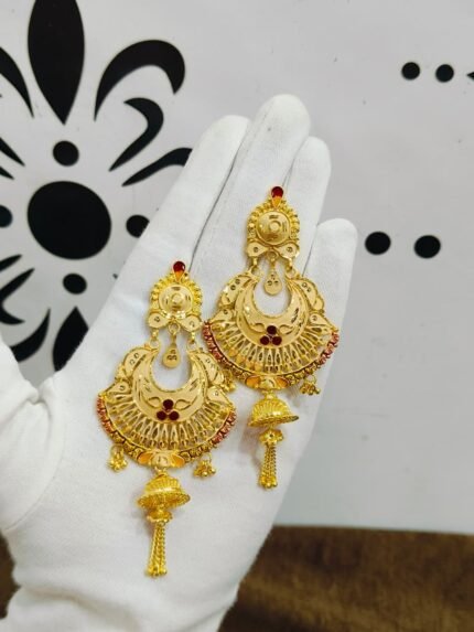 One Gram Jhumka for Party wear with Push Pech